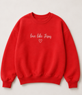 Embroidered Love Like Jesus Crewneck or Hoodie