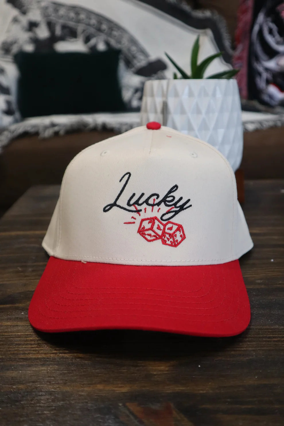 Embroidered Lucky Dice Baseball Cap