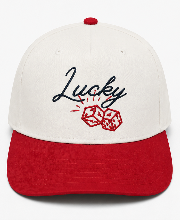 Embroidered Lucky Dice Baseball Cap