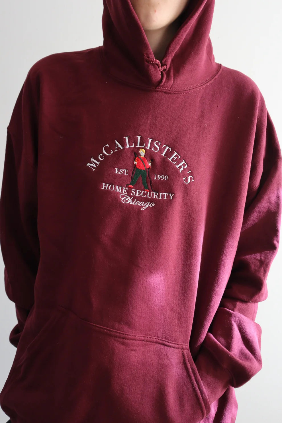 Embroidered Christmas McCallister’s Home Security Crewneck or Hoodie