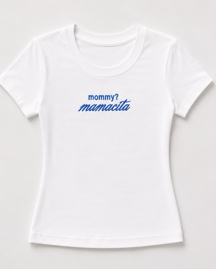 Embroidered Mommy Mamacita Baby Tee