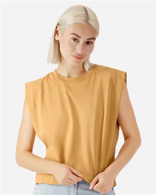 Embroidered Bass Cropped Tank Top