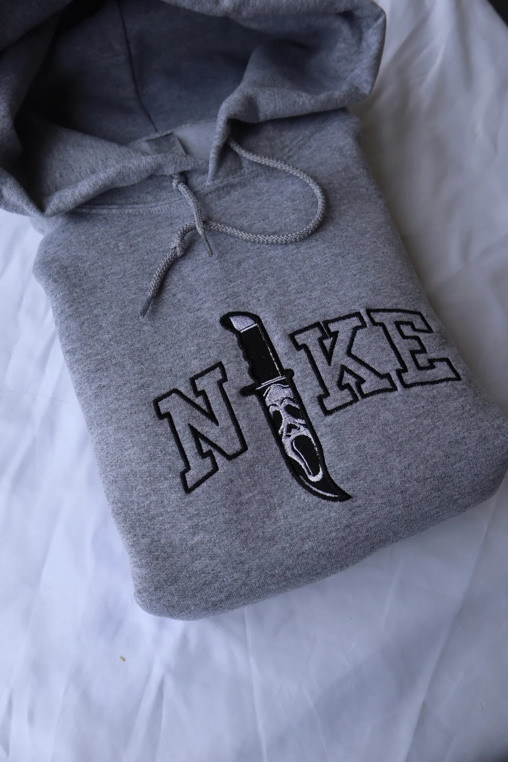 Embroidered Halloween Ghost Crewneck or Hoodie