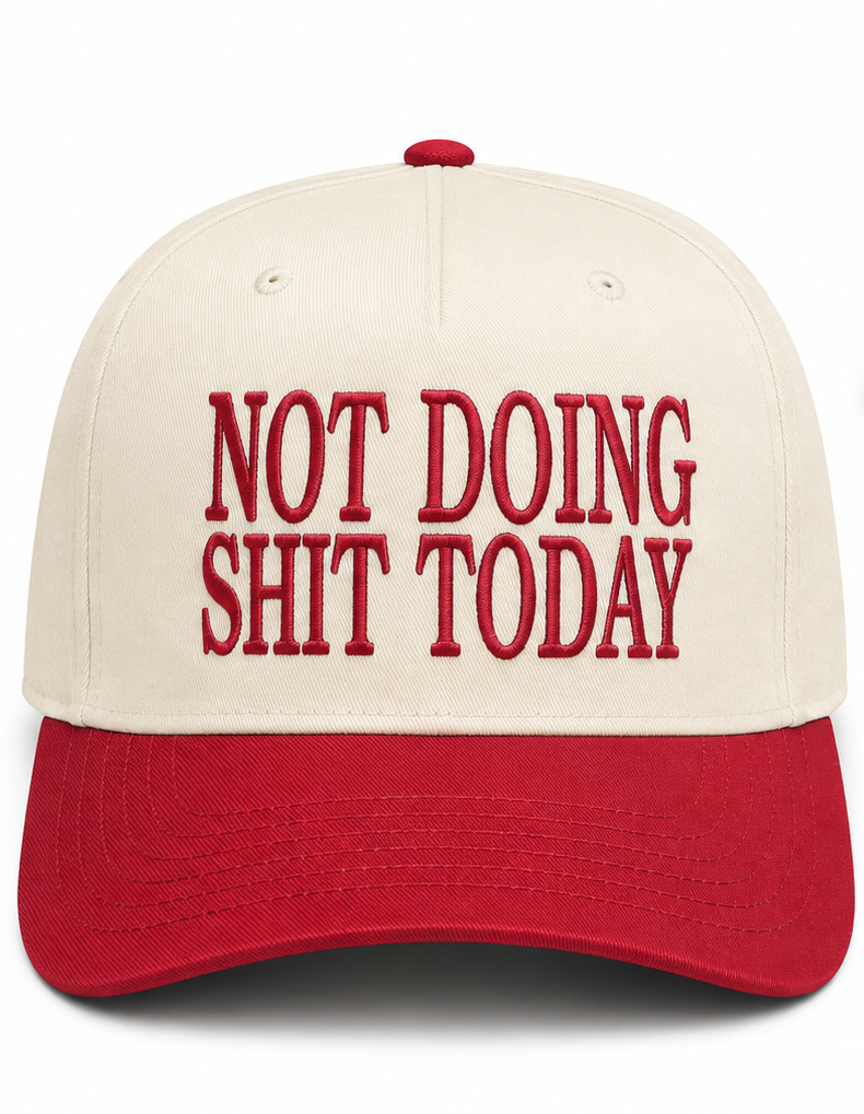 Embroidered Not Doing Shi Today Baseball Cap