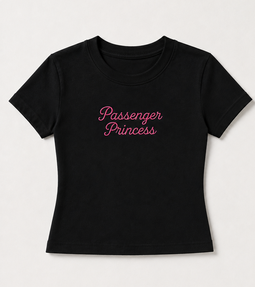 Embroidered Passenger Princess Baby Tee