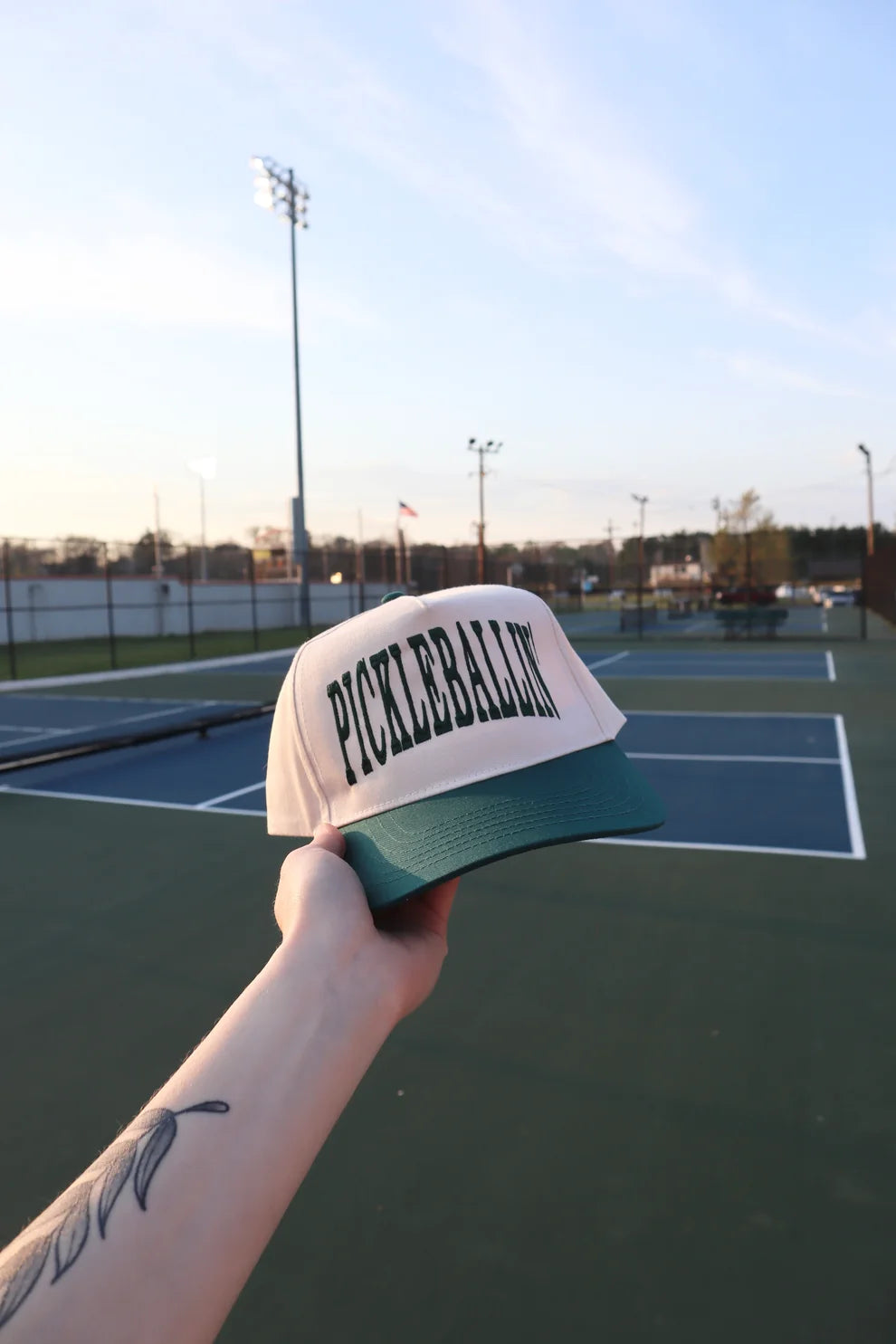 Embroidered Pickleballin' Baseball Cap
