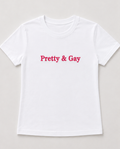 Embroidered Pretty & Gay Baby Tee