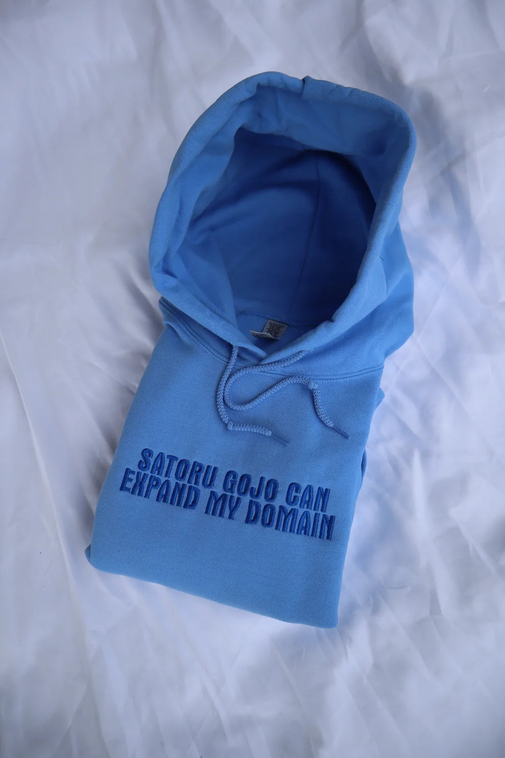 Embroidered Satoru Gojo Can Expand My Domain Crewneck or Hoodie
