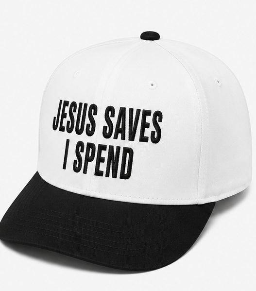 Embroidered Jesus Saves I Spend Baseball Cap