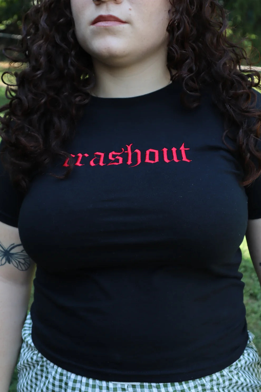 Embroidered Crashout Baby Tee