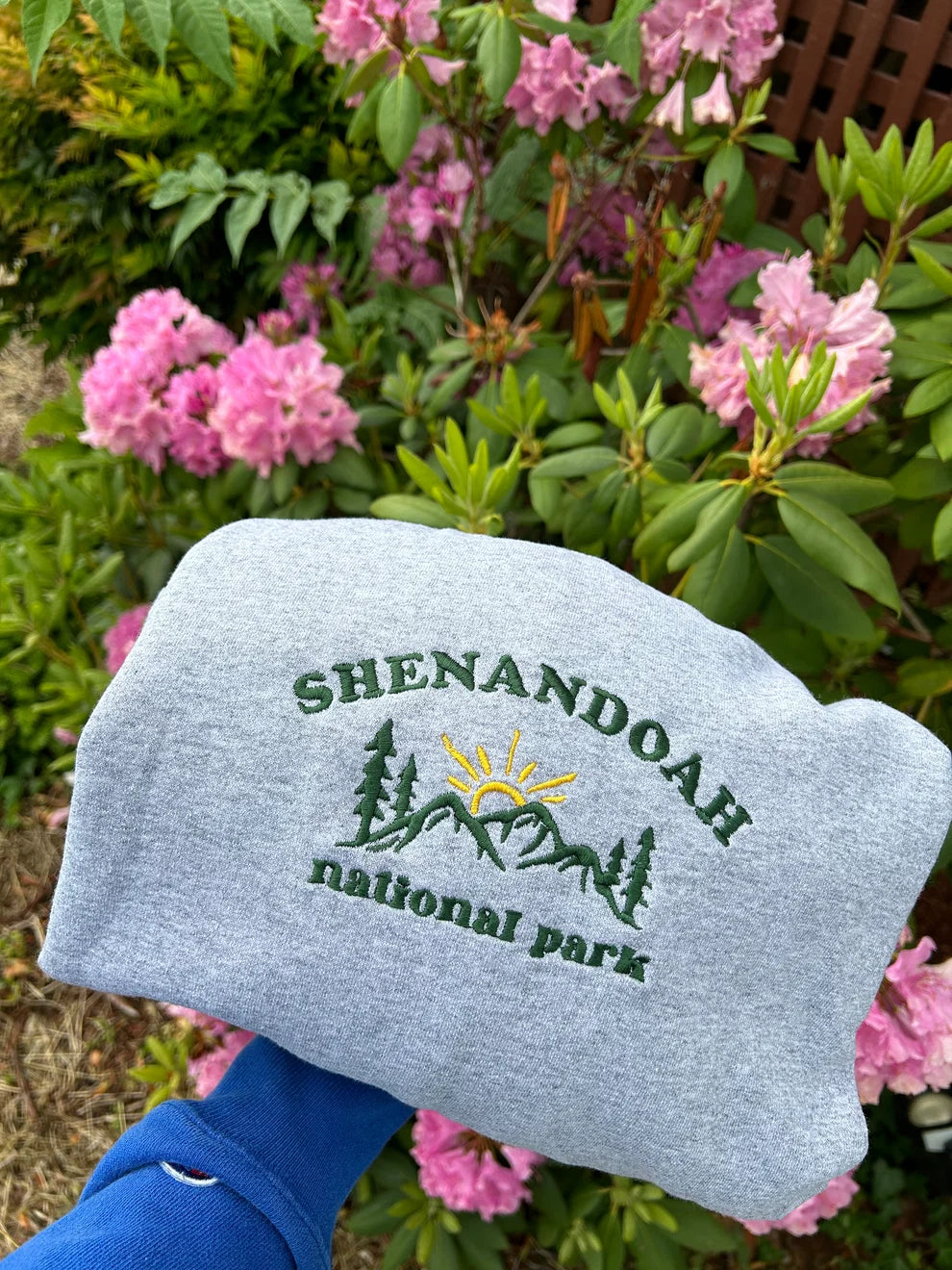 Embroidered Shenandoah National Park Crewneck or Hoodie
