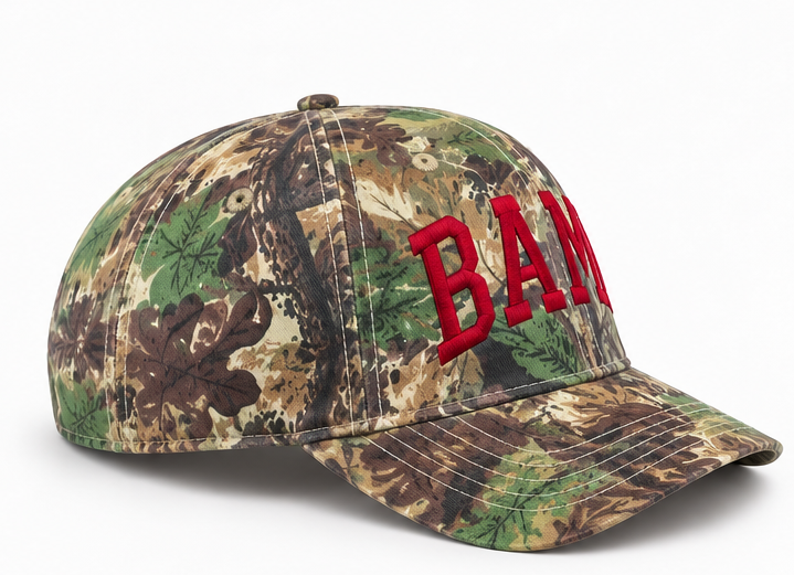 Embroidered Bama Baseball Cap