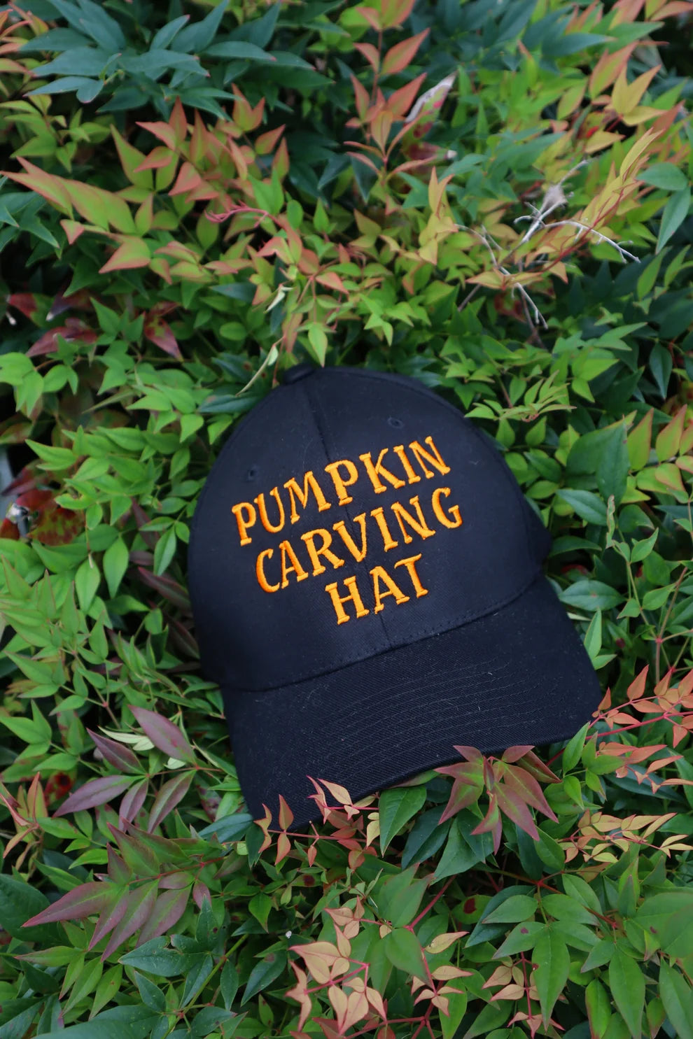 Embroidered Pumpkin Carving Hat Baseball Cap