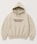 Embroidered Slightly Delusional But Very Hot Crewneck or Hoodie