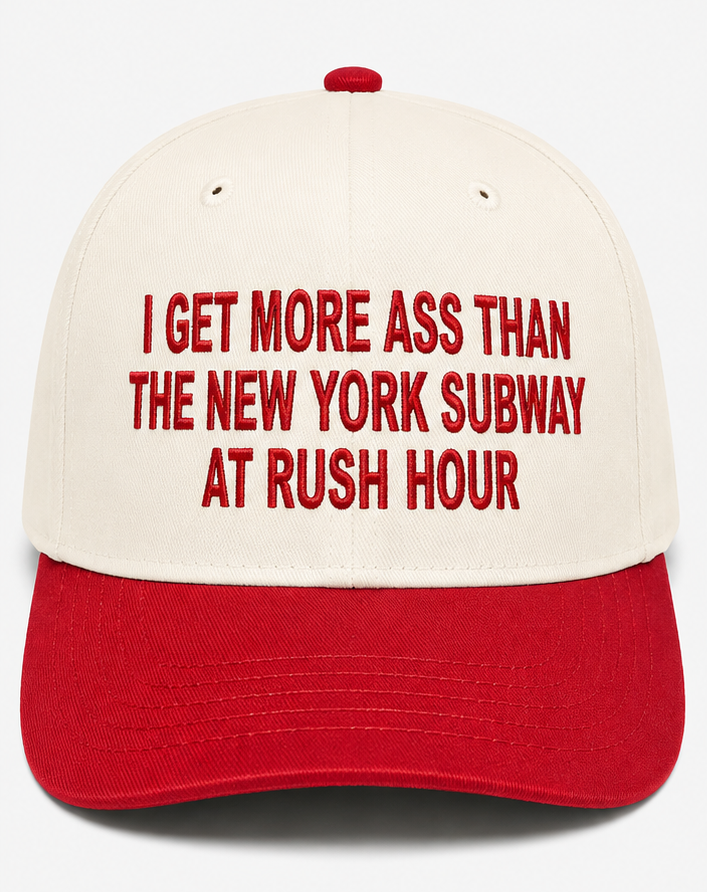 Embroidered I Get More As Than The New York Subway Baseball Cap