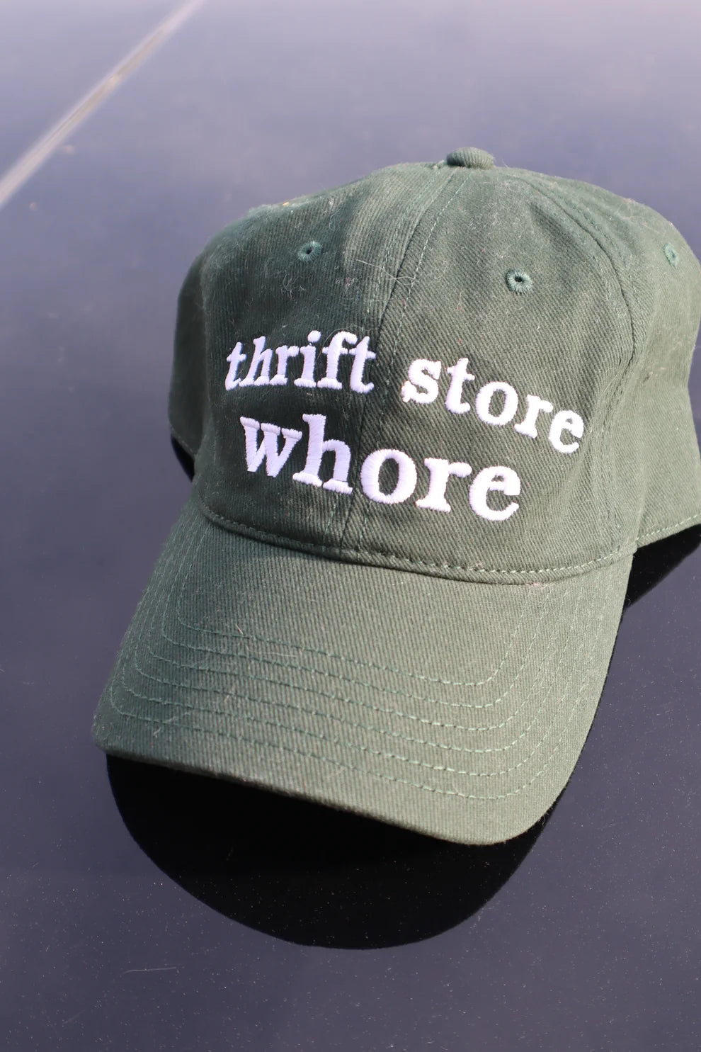 Embroidered Thrift Store Whor Baseball Cap