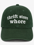 Embroidered Thrift Store Whor Baseball Cap