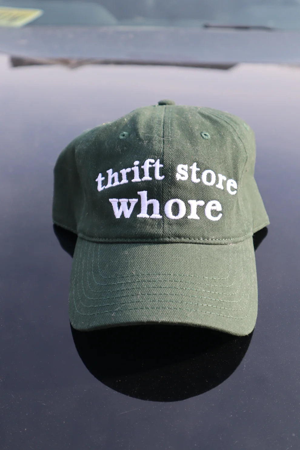 Embroidered Thrift Store Whor Baseball Cap
