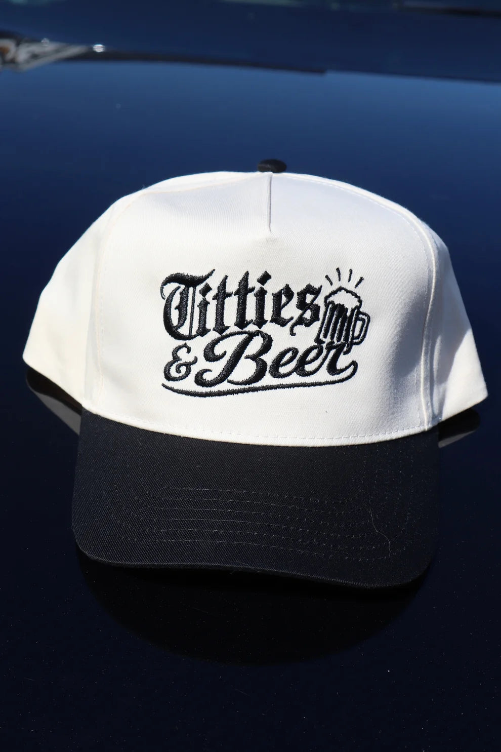 Embroidered Tits and Bee Baseball Cap