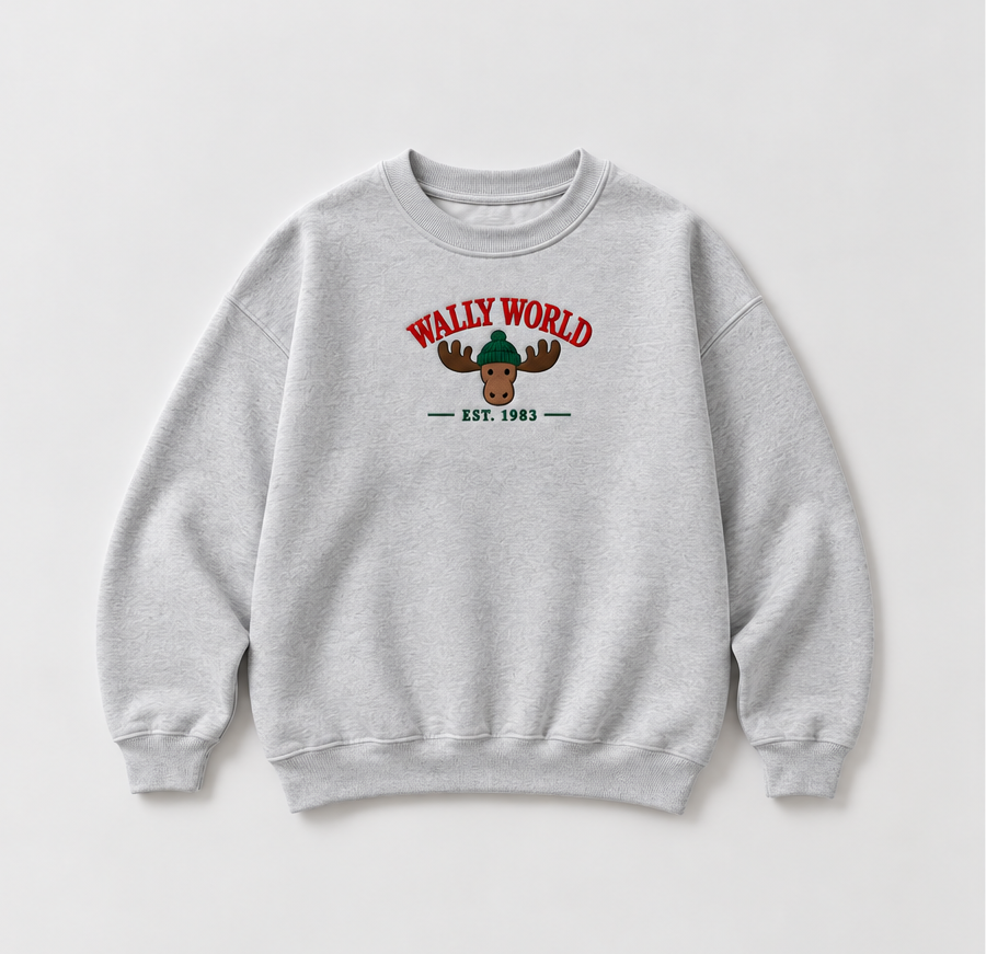 Embroidered Christmas Wally World Crewneck or Hoodie