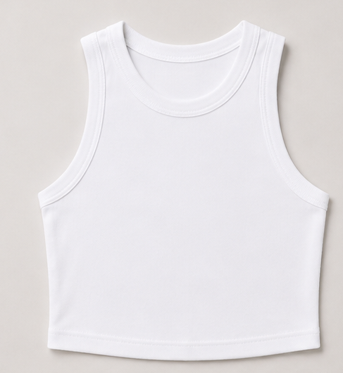 Embroidered I Turn Studs Into Bottoms Cropped Tank Top