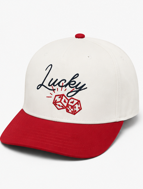 Embroidered Lucky Dice Baseball Cap