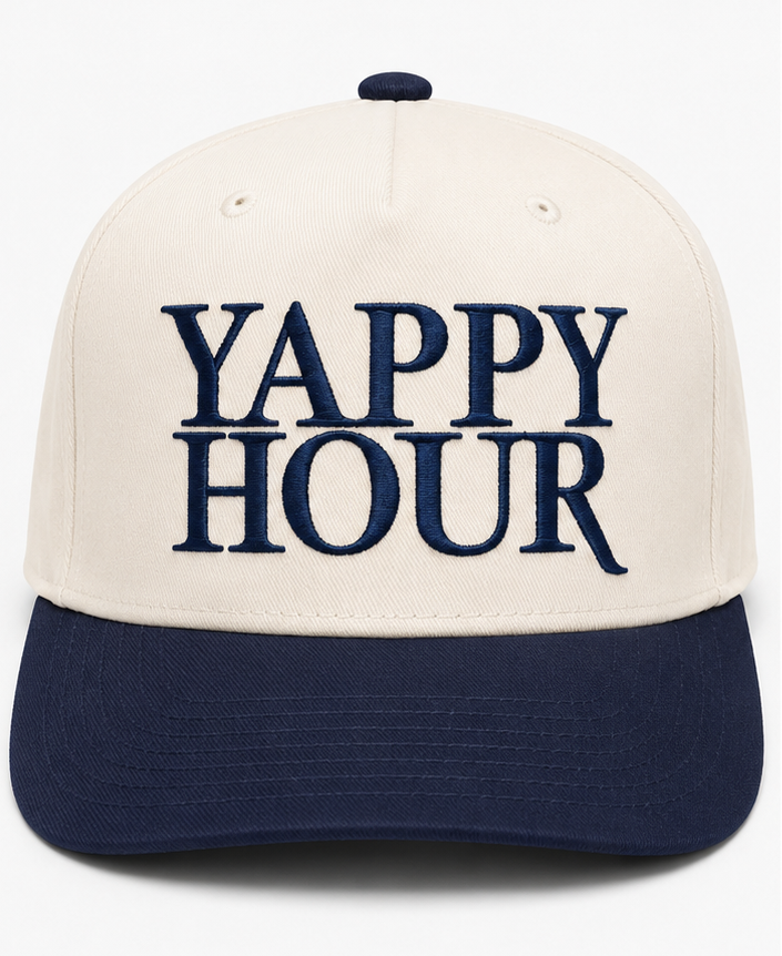 Embroidered Yappy Hour Baseball Cap