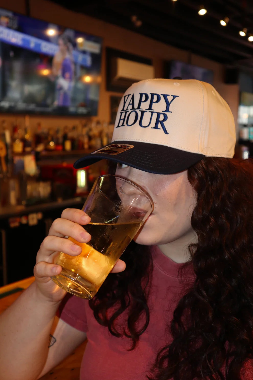 Embroidered Yappy Hour Baseball Cap