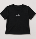 Embroidered Yolo Baby Tee