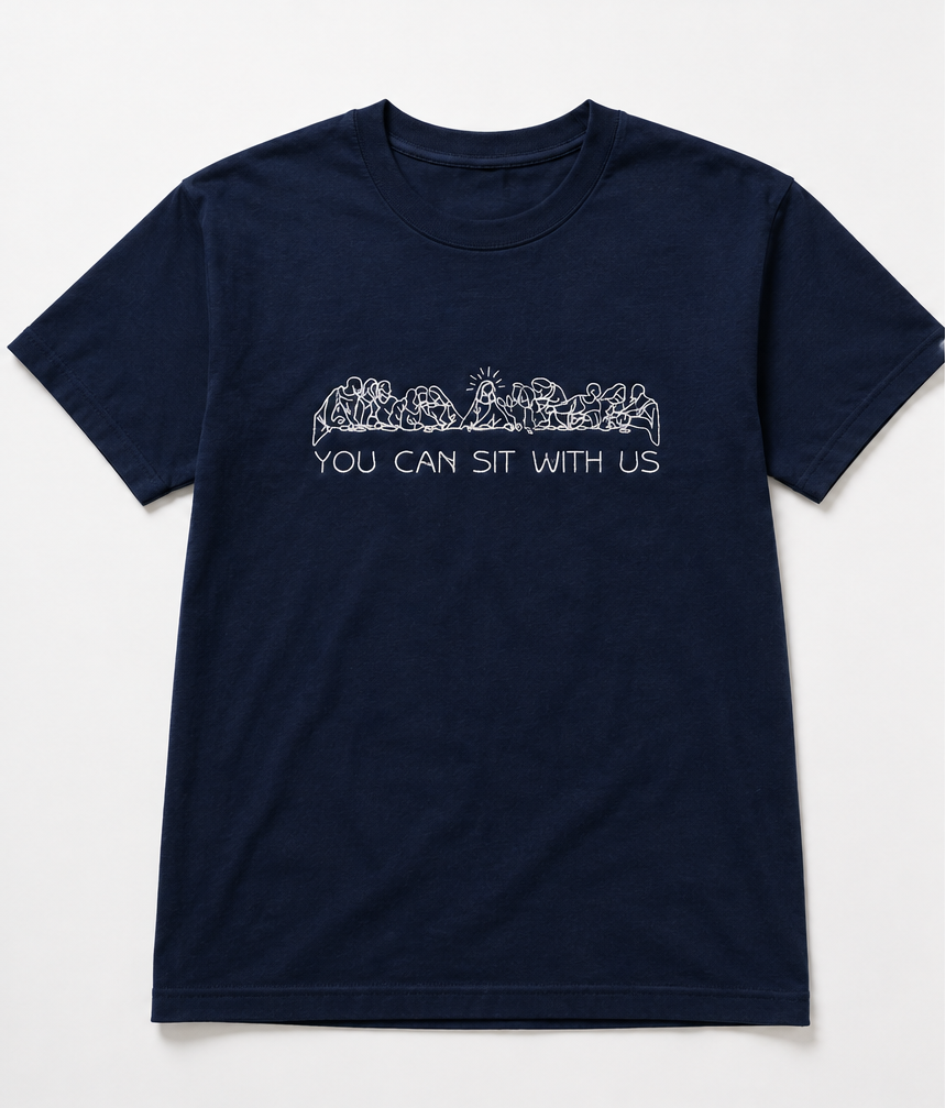 Embroidered You Can Sit With Us T-Shirt